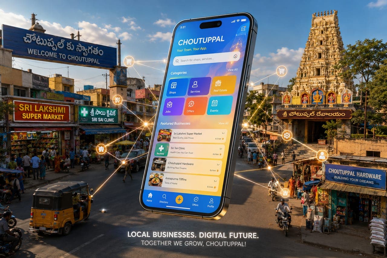 చౌటుప్పల్ యాప్ 2.0: మన ఊరి డిజిటల్ విప్లవానికి స్వాగతం! ఇక మీ ఊరి సమాచారం మీ చేజారుల్లోనే!